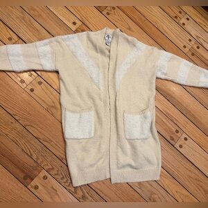 Rain + Rose Women’s  Cozy Preppy Collegiate Cardigan Sweater size large